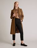 Wool Rich Tailored Coat with Cashmere