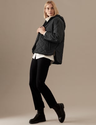 

Womens Autograph Quilted Puffer Jacket - Black, Black