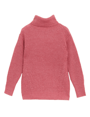 

Womens Autograph Mohair Blend Roll Neck Jumper - Medium Rose, Medium Rose