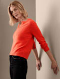 Notch Neck Jumper with Wool