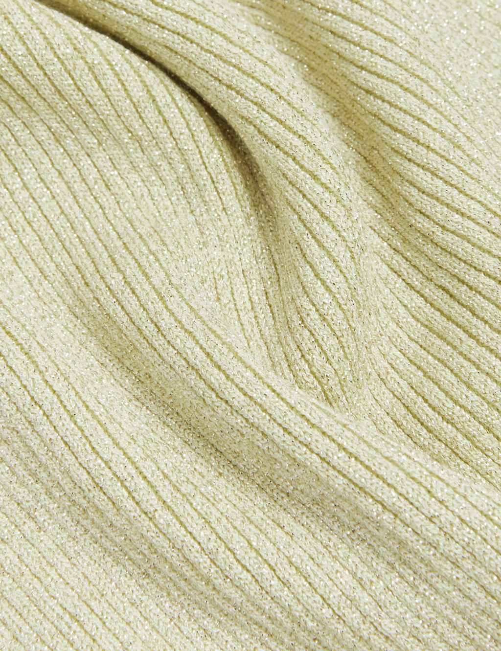 Sparkly Ribbed V-Neck Knitted Vest image 5