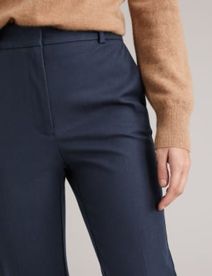 slim fit ankle grazer trousers