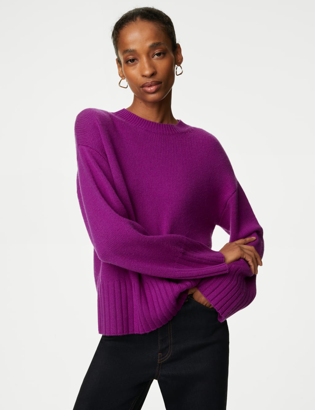 Merino Wool Rich Jumper with Cashmere image 1