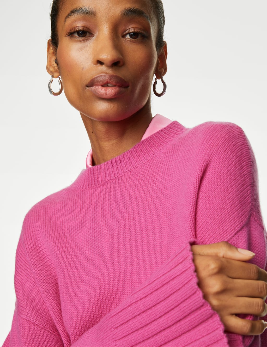 Marks and spencer pink jumper on sale