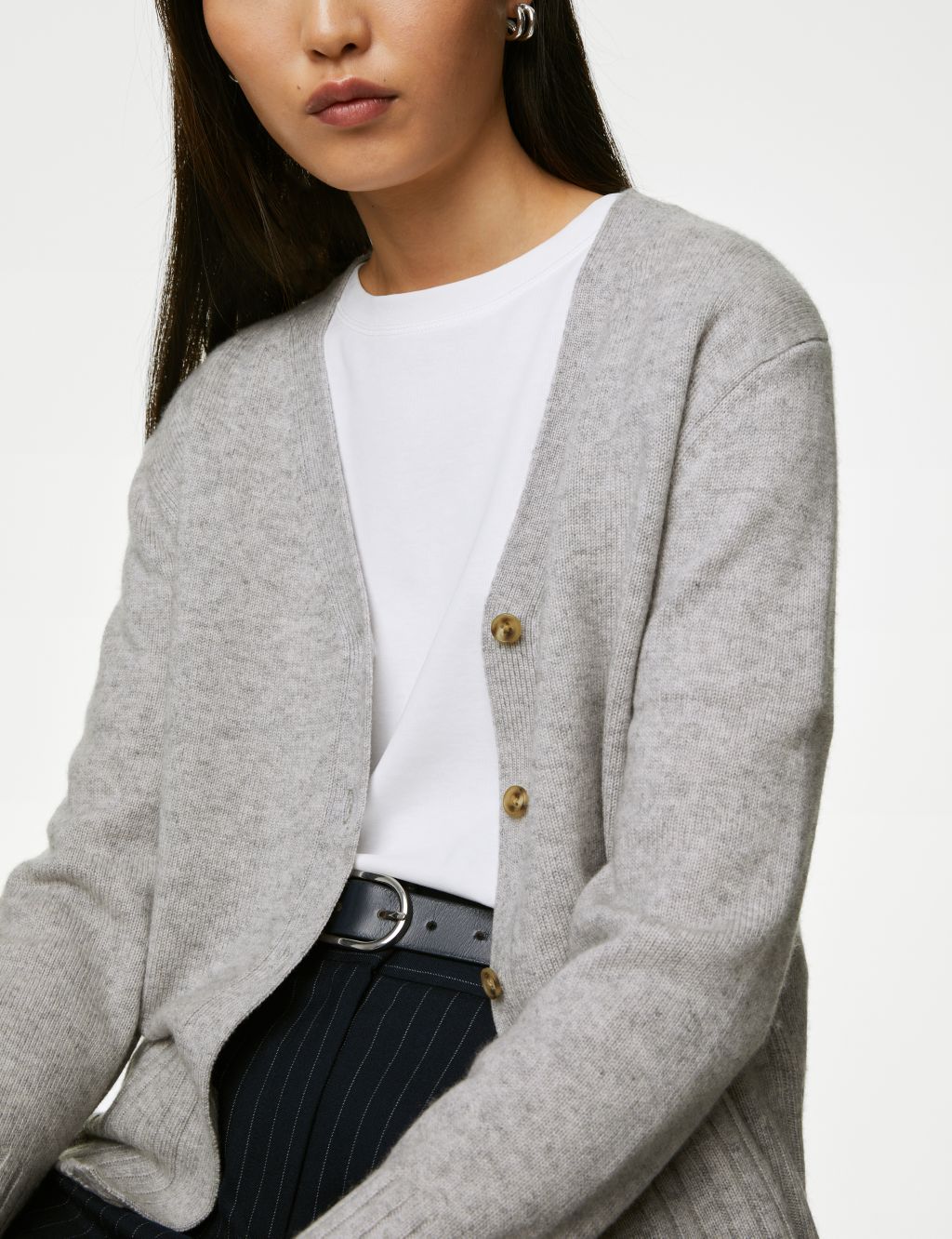 Merino Wool Rich Cardigan with Cashmere image 3