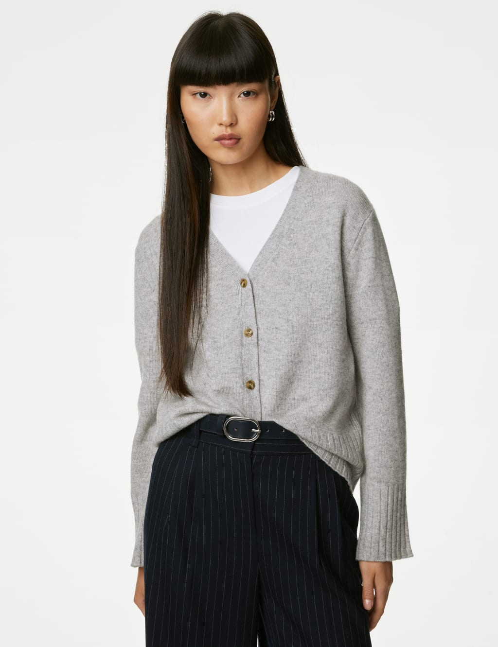 Merino Wool Rich Cardigan with Cashmere image 4