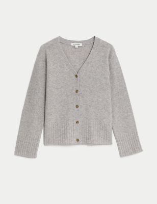 Merino Wool Rich Cardigan with Cashmere