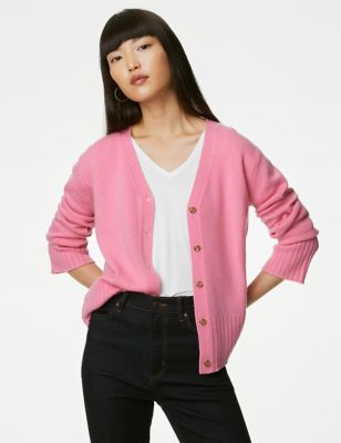 Merino Wool Rich Cardigan with Cashmere
