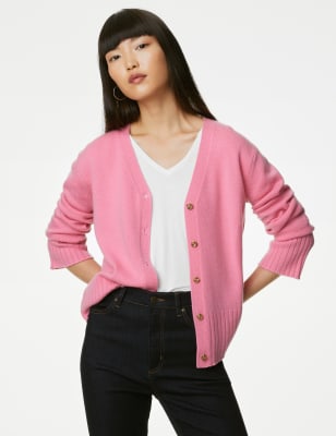 M&s autograph hot sale cashmere cardigan