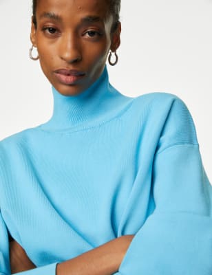 

Womens Autograph Funnel Neck Jumper - Medium Turquoise, Medium Turquoise