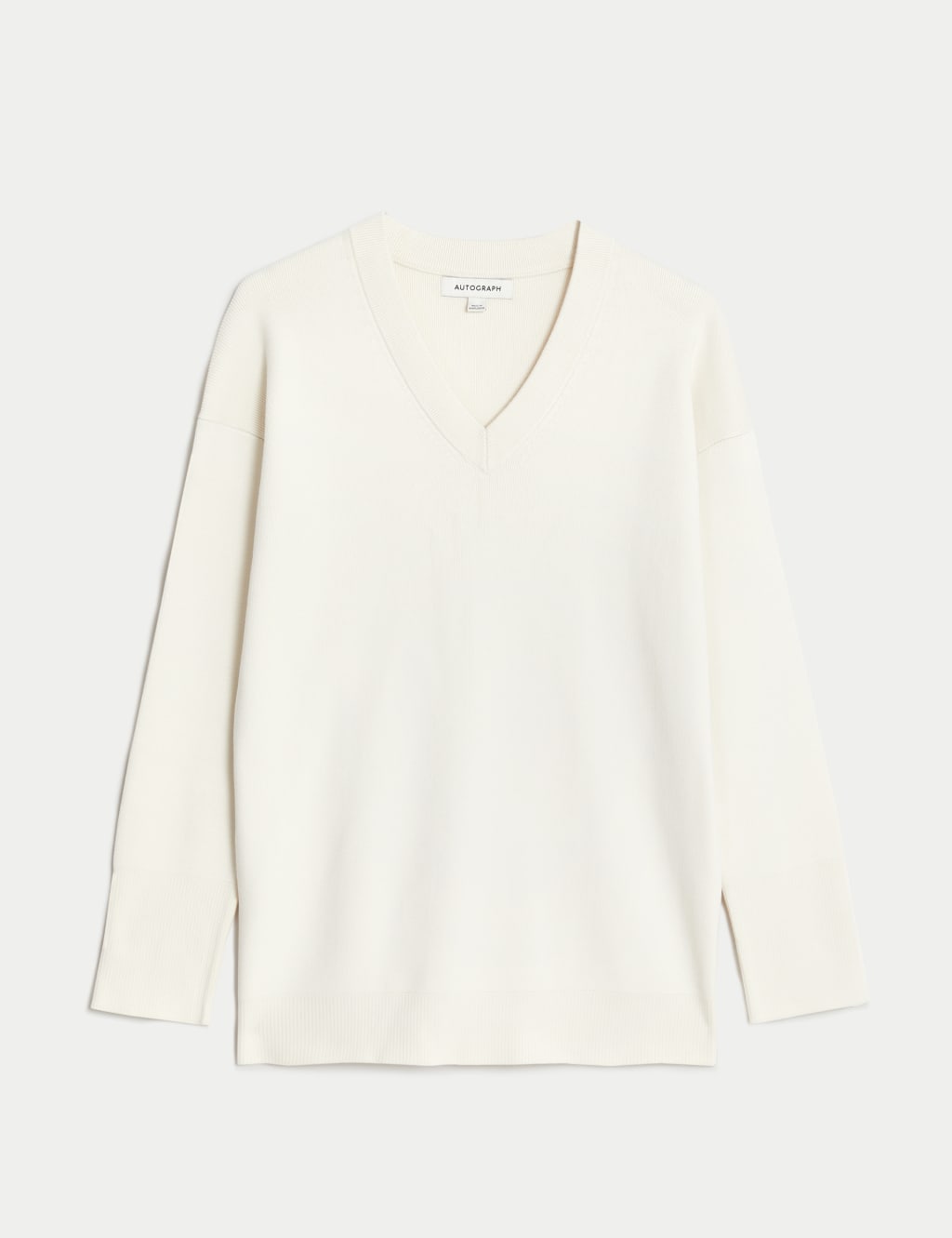 V-Neck Longline Jumper image 2
