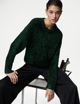 Marks and spencer outlet ladies crew neck jumpers