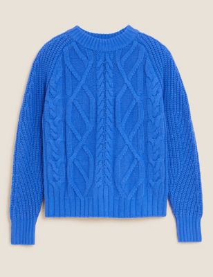 M&S Autograph Womens Wool Rich Cable Knit Jumper