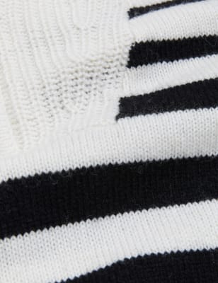 

Autograph Jersey de rayas con cremallera con lanaWomens - Black Mix, Black Mix