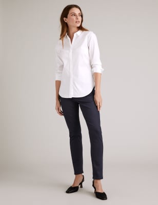 Skinny jeans met StayNEW&trade; en hoge taille