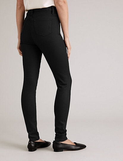 Stay New™ Skinny Button Front Jeans