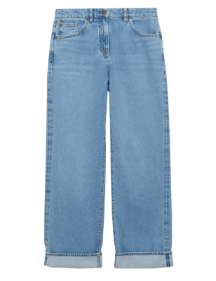 

Womens Autograph High Waisted Straight Leg Jeans - Light Indigo, Light Indigo