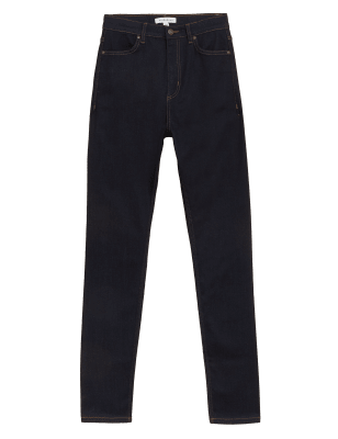 

Womens Autograph Tencel™ Blend High Waisted Skinny Jeans - Dark Indigo, Dark Indigo