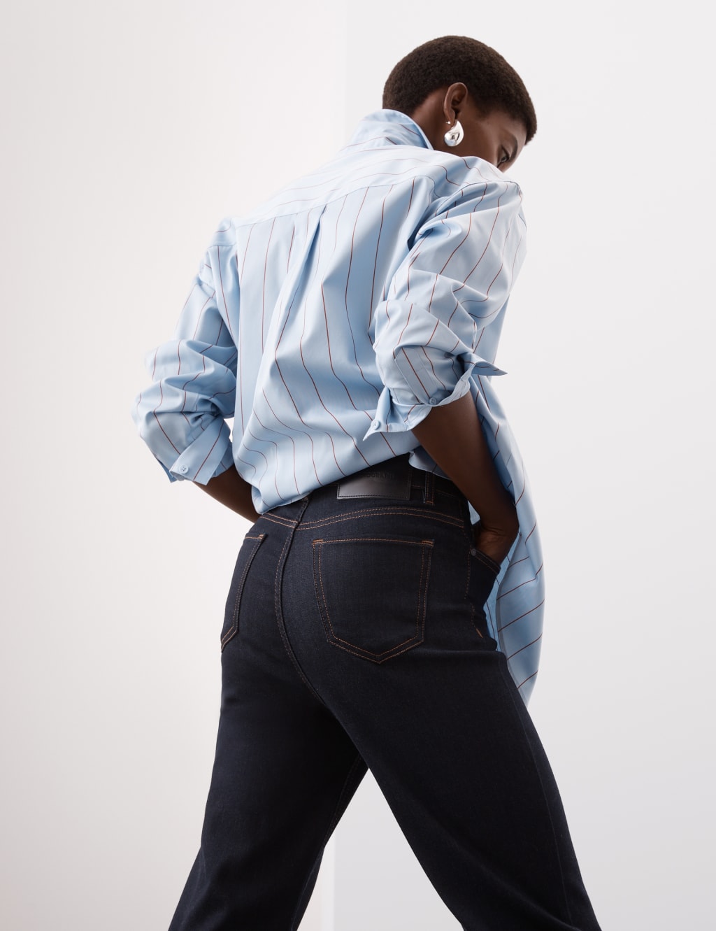 High Waisted Flared Jeans image 3