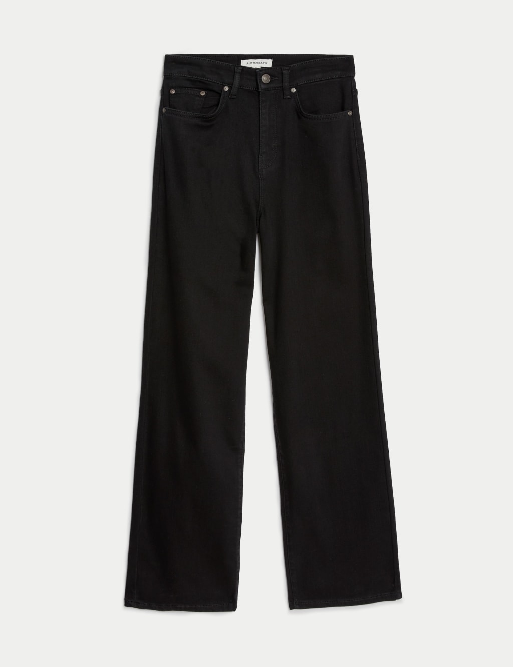 Lyocell™ Blend High Waisted Wide Leg Jeans image 2