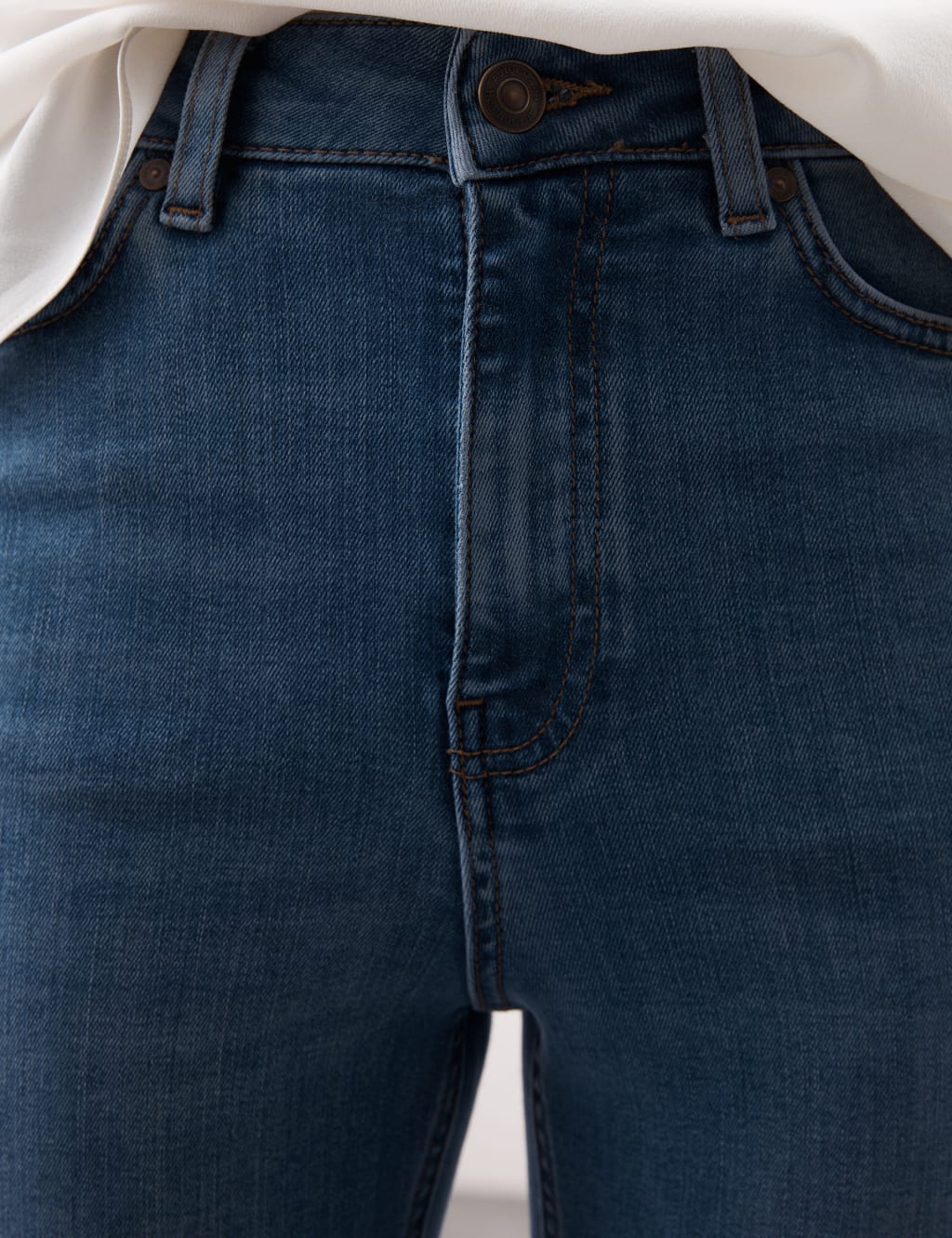 Lyocell™ Blend High Waisted Straight Leg Jeans image 5