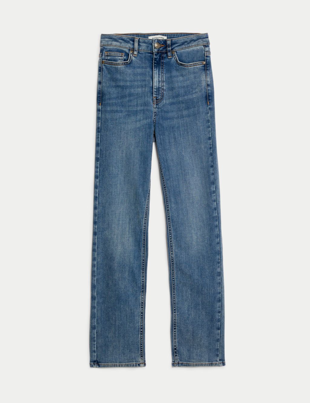 Lyocell™ Blend High Waisted Straight Leg Jeans image 1