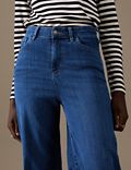 Luxury High Waisted Wide Leg Jeans