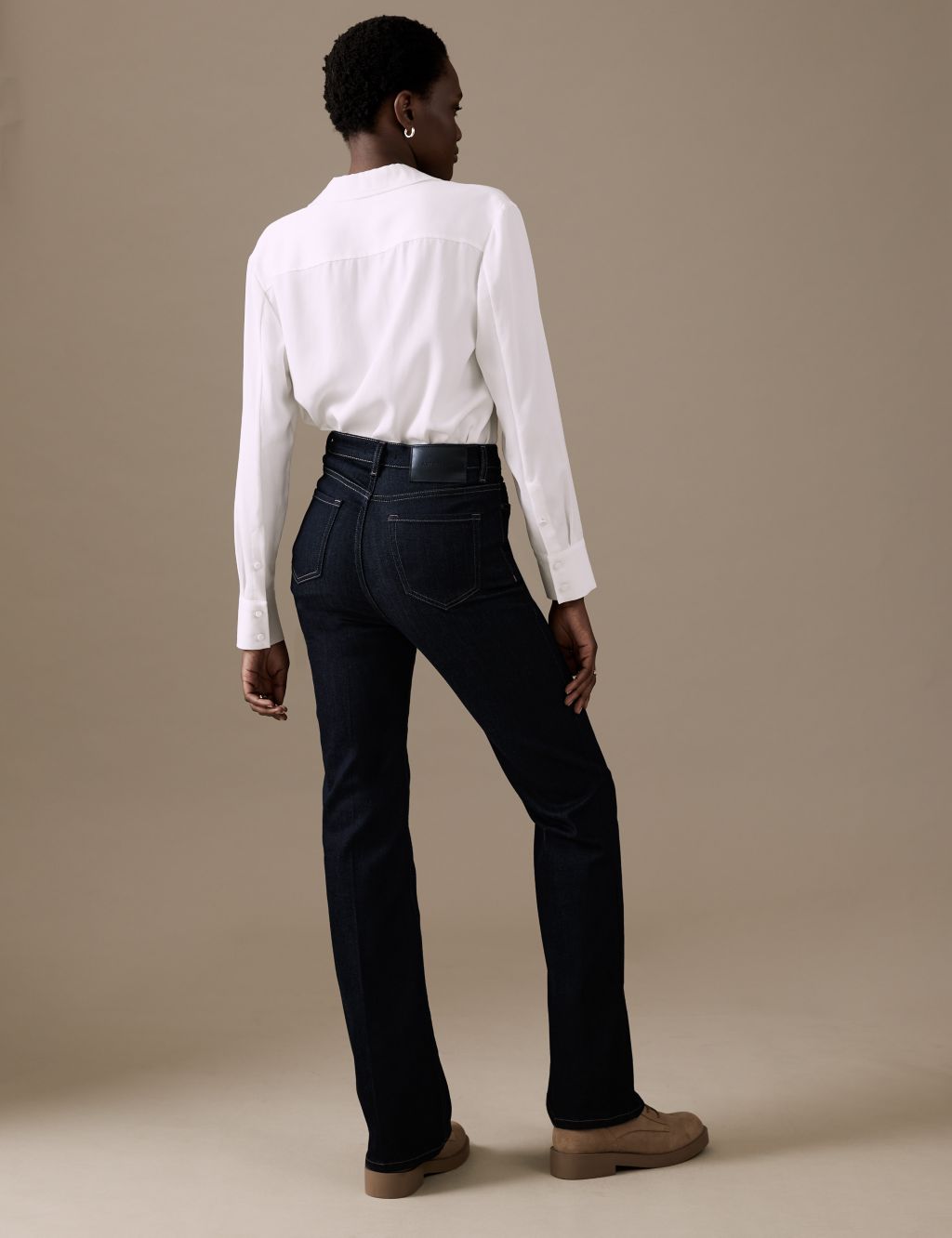 Luxury High Waisted Flared Jeans image 5