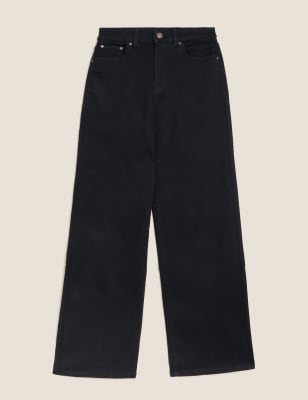 Luxury High Waisted Wide Leg Jeans