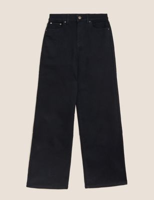 M&S Autograph Womens Luxury High Waisted Wide Leg Jeans