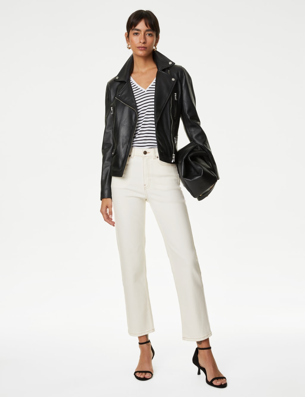 Luxury Straight Leg Ankle Grazer Jeans image 1
