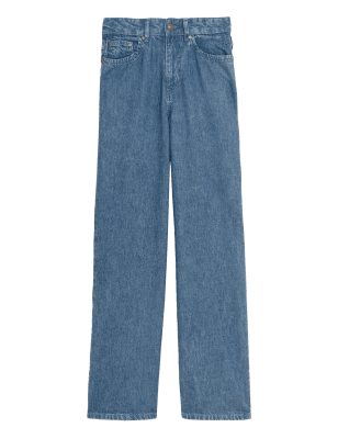 

Autograph Jeans de pata ancha de cintura alta 100% Tencel™Womens - Indigo, Indigo