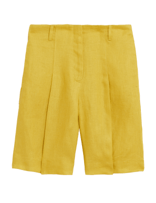 

Womens Autograph Pure Irish Linen High Waisted Shorts - Citrus, Citrus