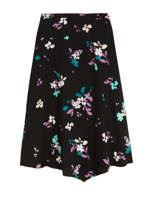 

Womens Autograph Floral Midaxi A-Line Skirt - Black Mix, Black Mix