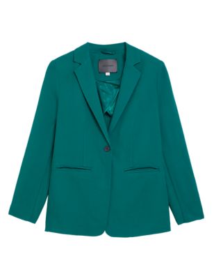 

Womens Autograph Single Breasted Blazer with Wool - Teal Green, Teal Green