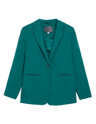 

Womens Autograph Single Breasted Blazer with Wool - Teal Green, Teal Green