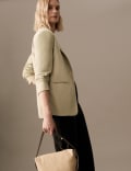 Single Breasted Blazer with Wool