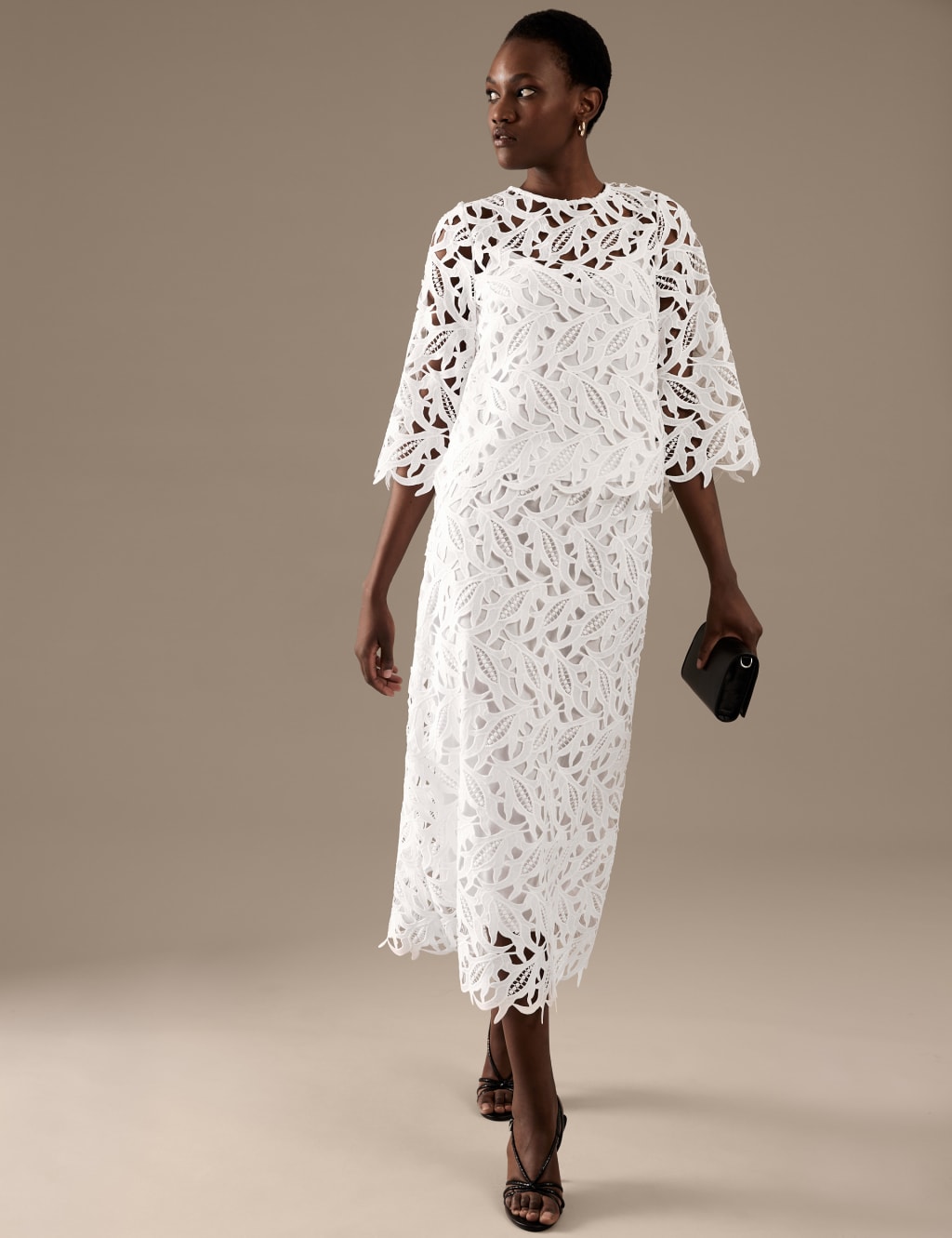Lace Midaxi A-Line Skirt image 2