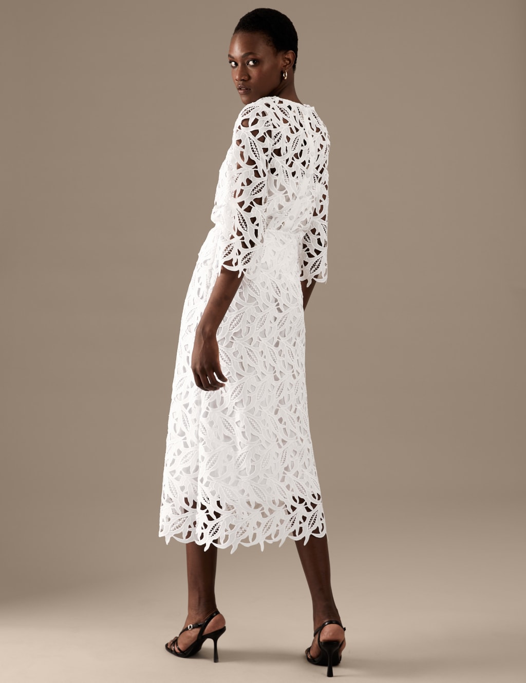 Lace Midaxi A-Line Skirt image 4