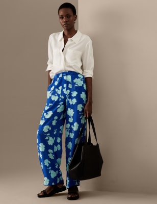 

Autograph Pantalón de pata ancha estampadoWomens - Blue Mix, Blue Mix