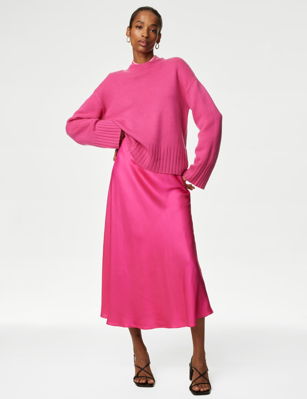 Satin Midaxi Slip Skirt image 1
