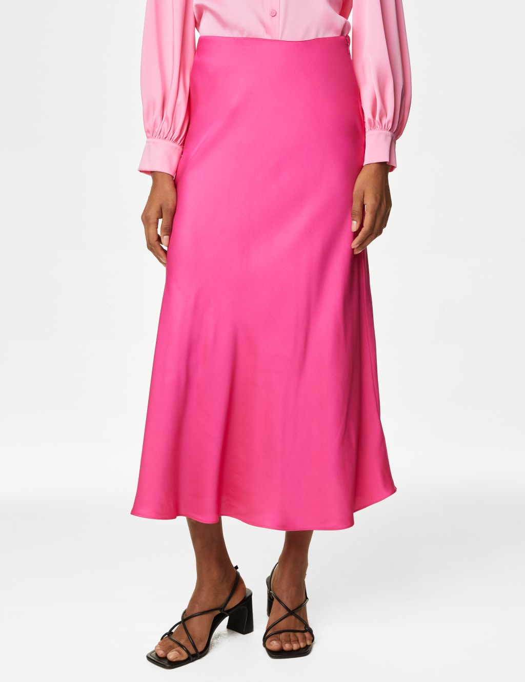 Satin Midaxi Slip Skirt image 3