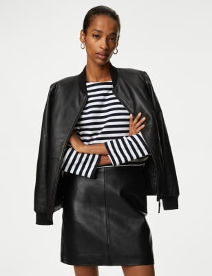 Leather pencil skirt outlet m&s