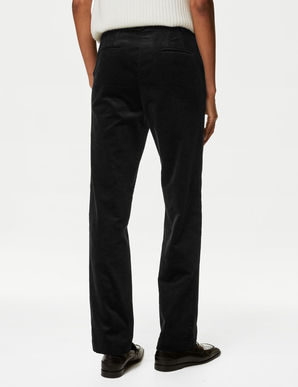 Cotton Rich Cord Straight Leg Trousers image 6