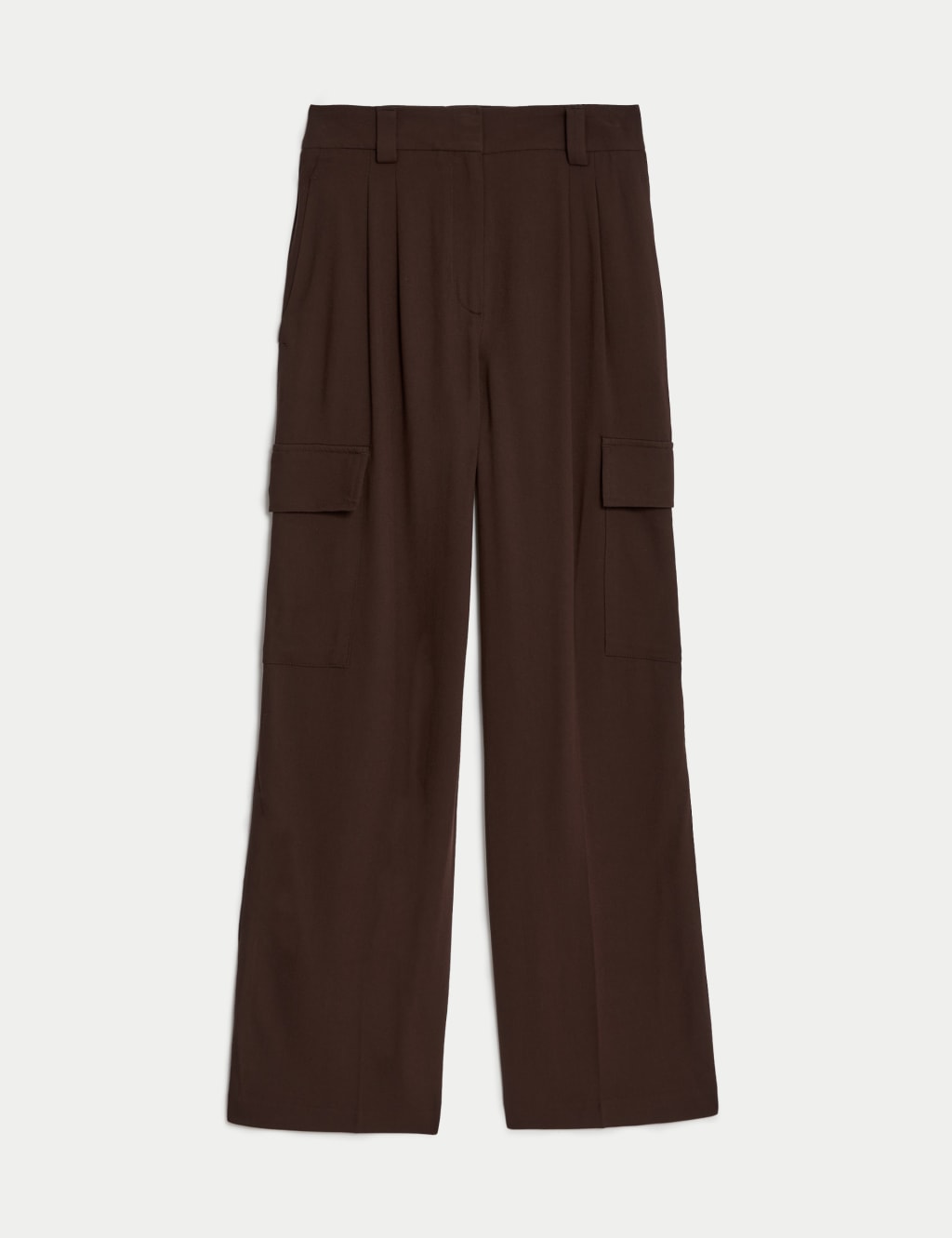 Cargo Wide Leg Trousers with Wool image 2