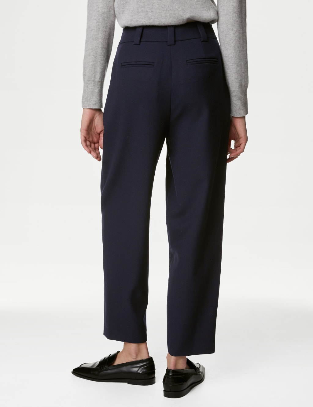 Straight Leg Trousers with Wool image 5