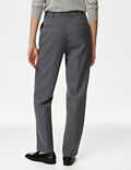 Straight Leg Trousers with Wool