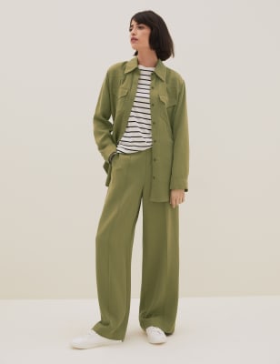 

Womens Autograph Hose mit weitem Bein aus reinem Tencel™ - Moss, Moss
