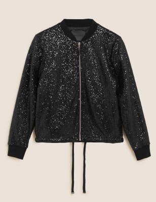 Sequin bomber clearance men