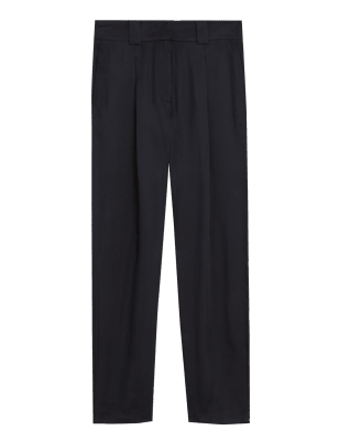 

Womens Autograph Cupro Rich Relaxed Straight Trousers - Black, Black